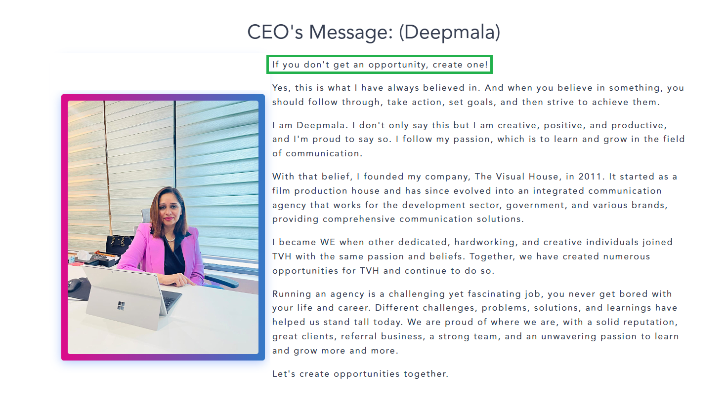 CEO of Top Production House